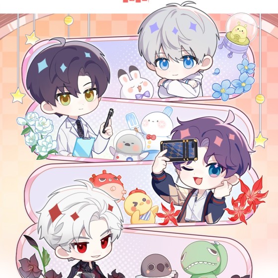 Love and Deepspace Linkon Chibi Report Series Acrylic Pen Stand